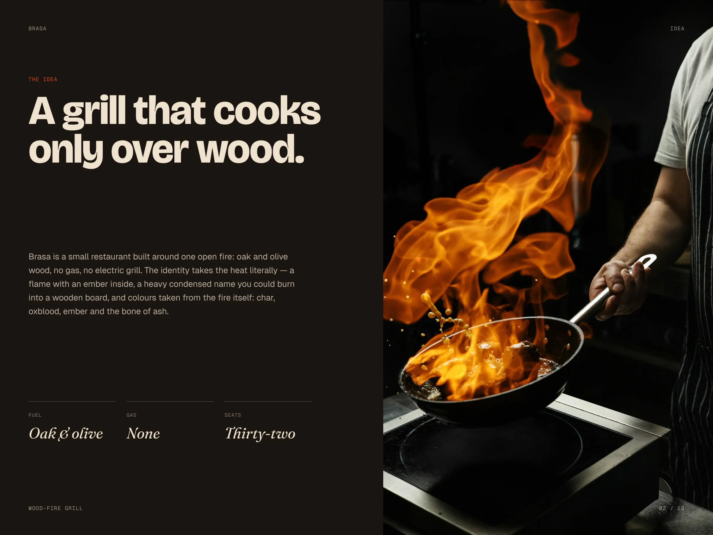 Brasa: A grill that cooks only over wood