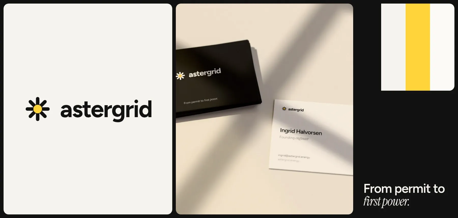 Astergrid — Brand identity for a renewable energy engineering firm