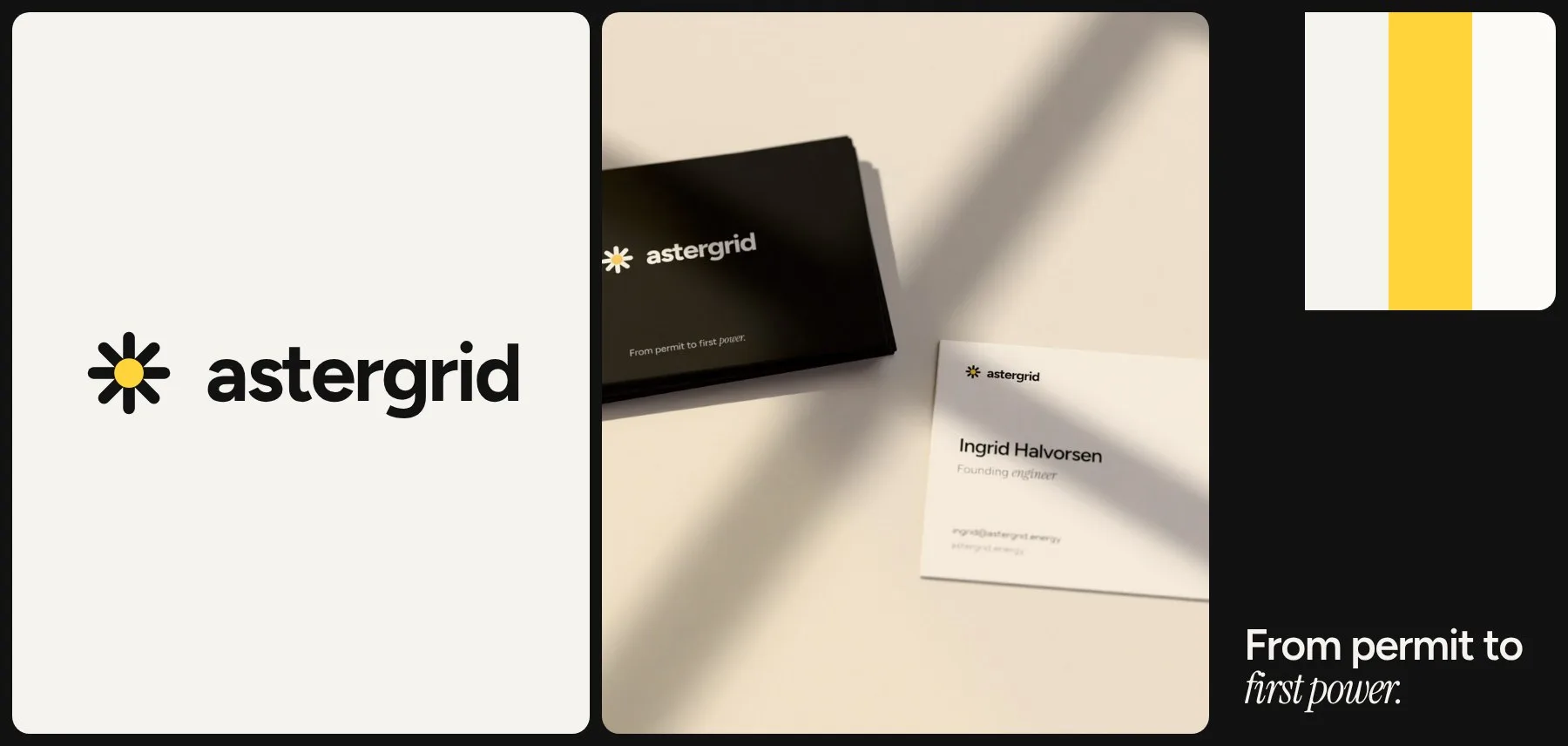 Astergrid — Brand identity for a renewable energy engineering firm