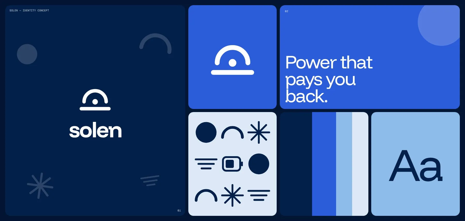 Solen — Identity concept for a home-energy startup