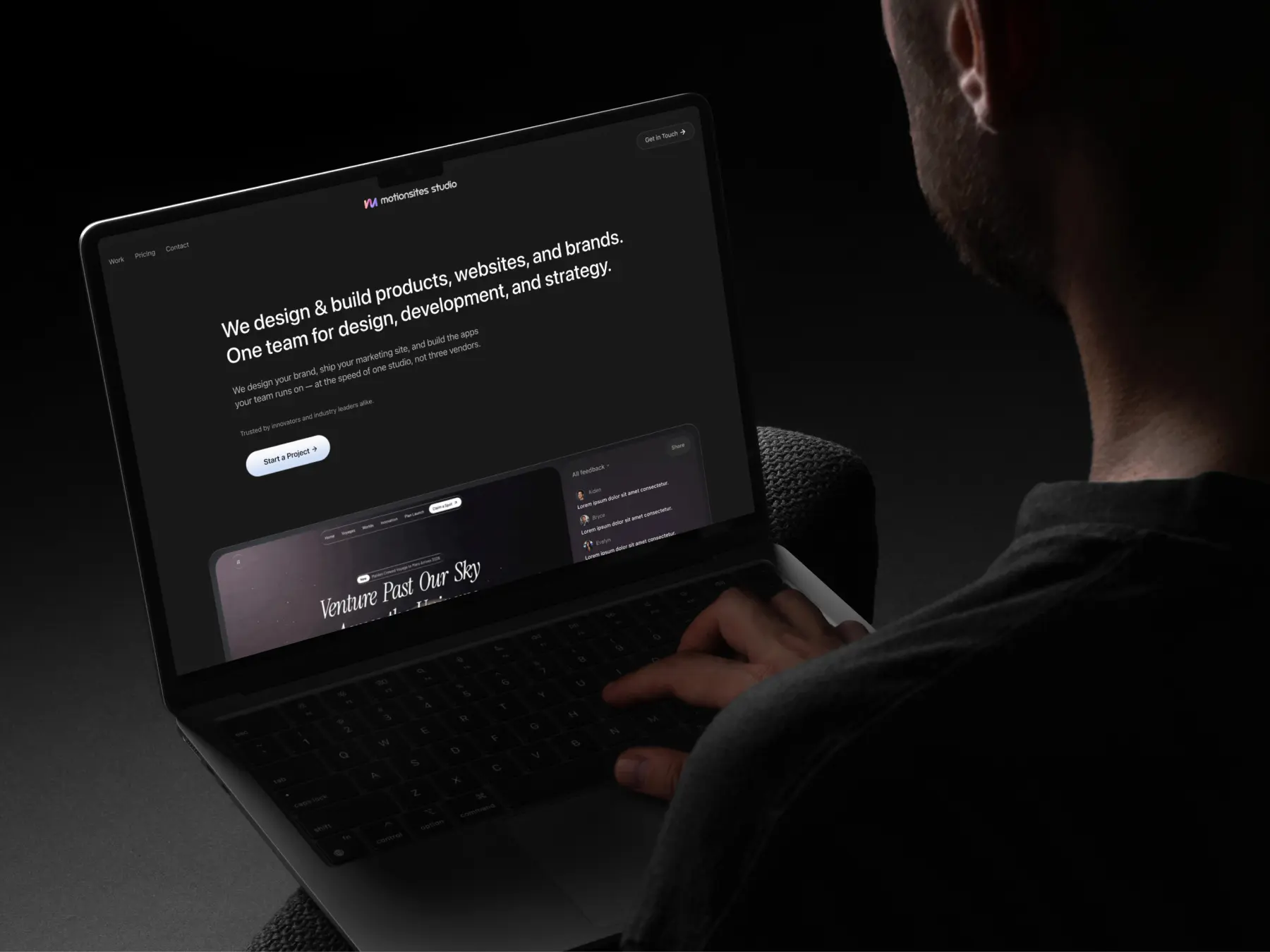 Motionsites Studio — Сайт студії продуктів, вебу та брендів
