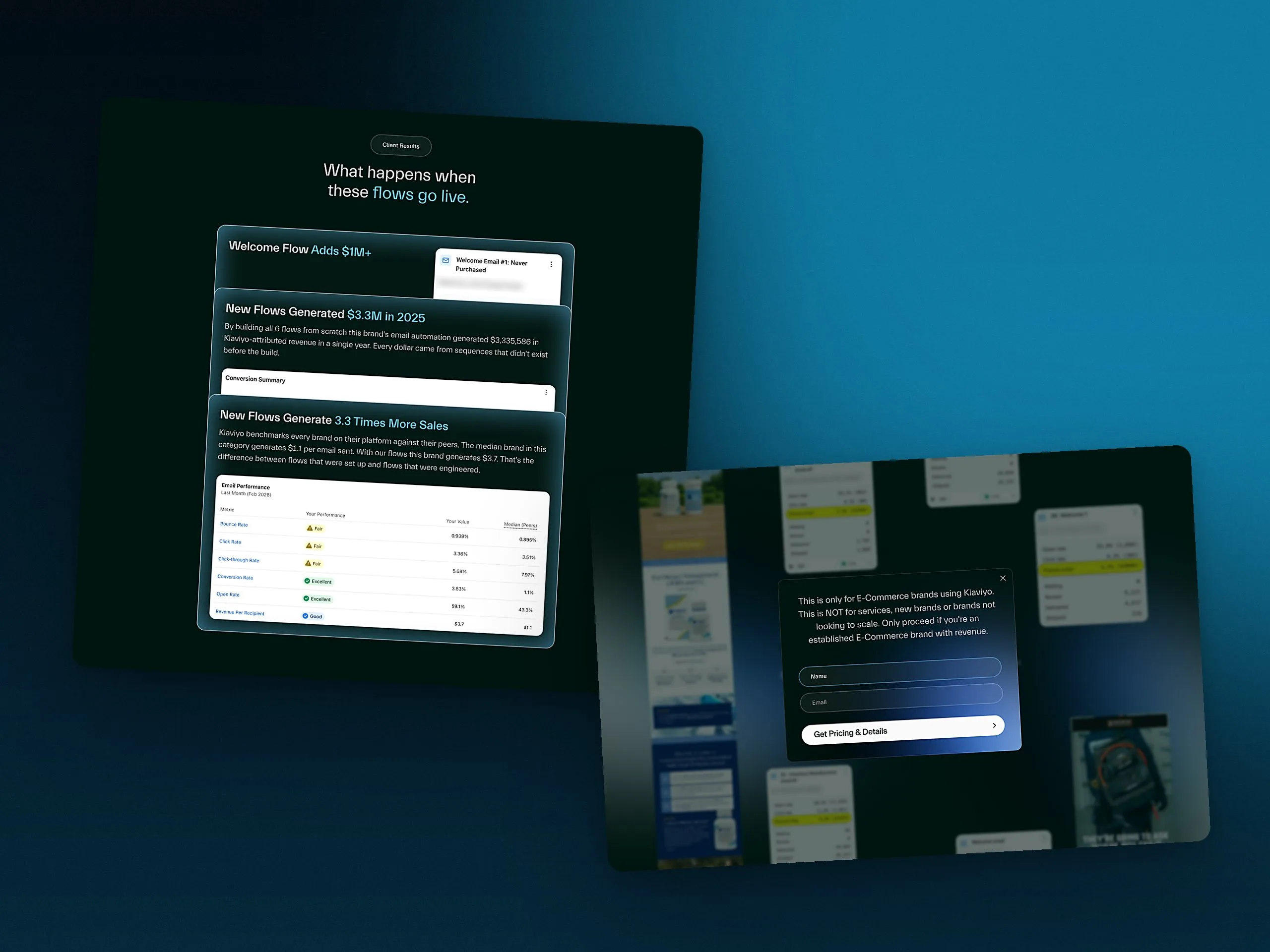 Email Engineers: Scroll stack and enquiry form