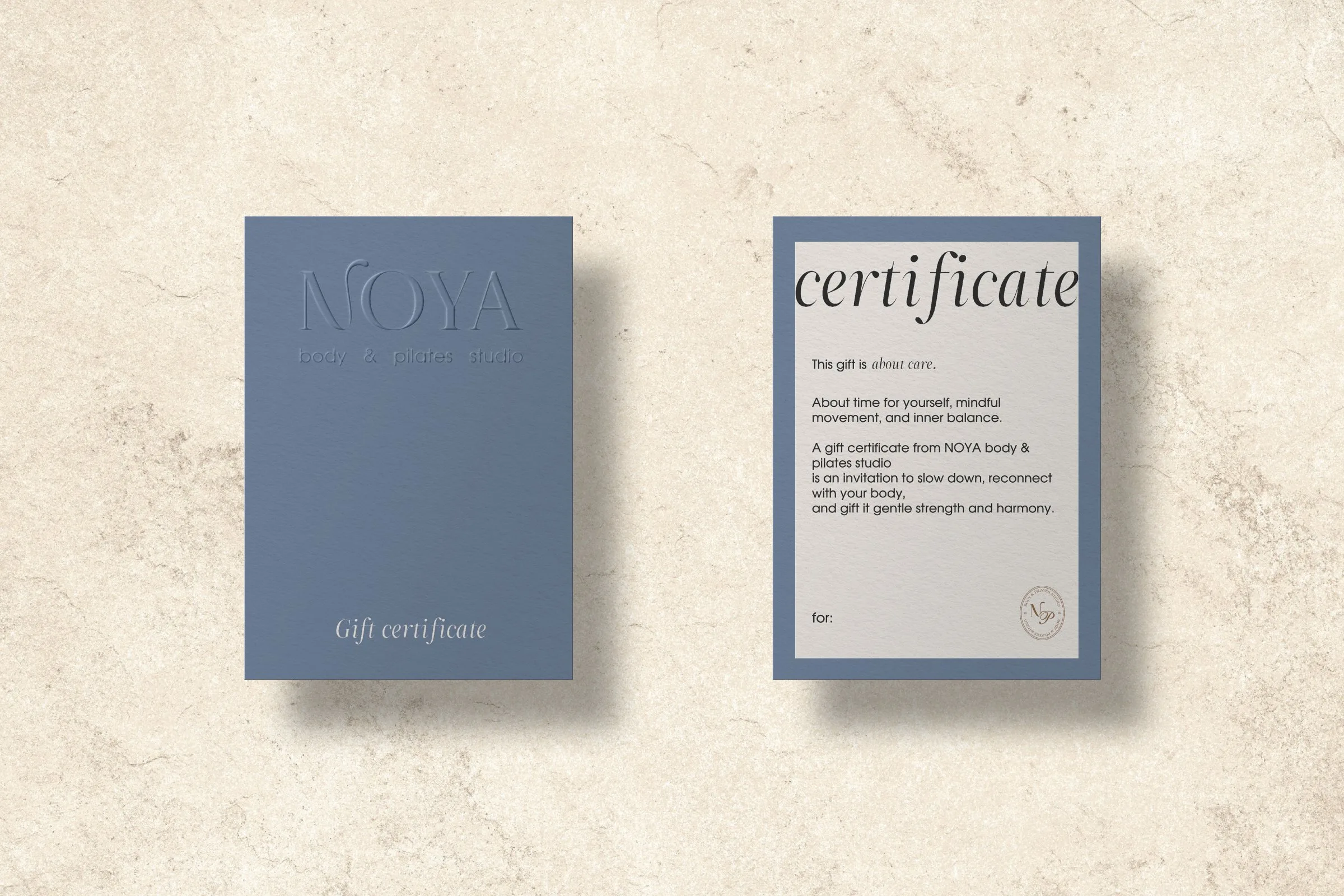 NOYA: Gift certificate