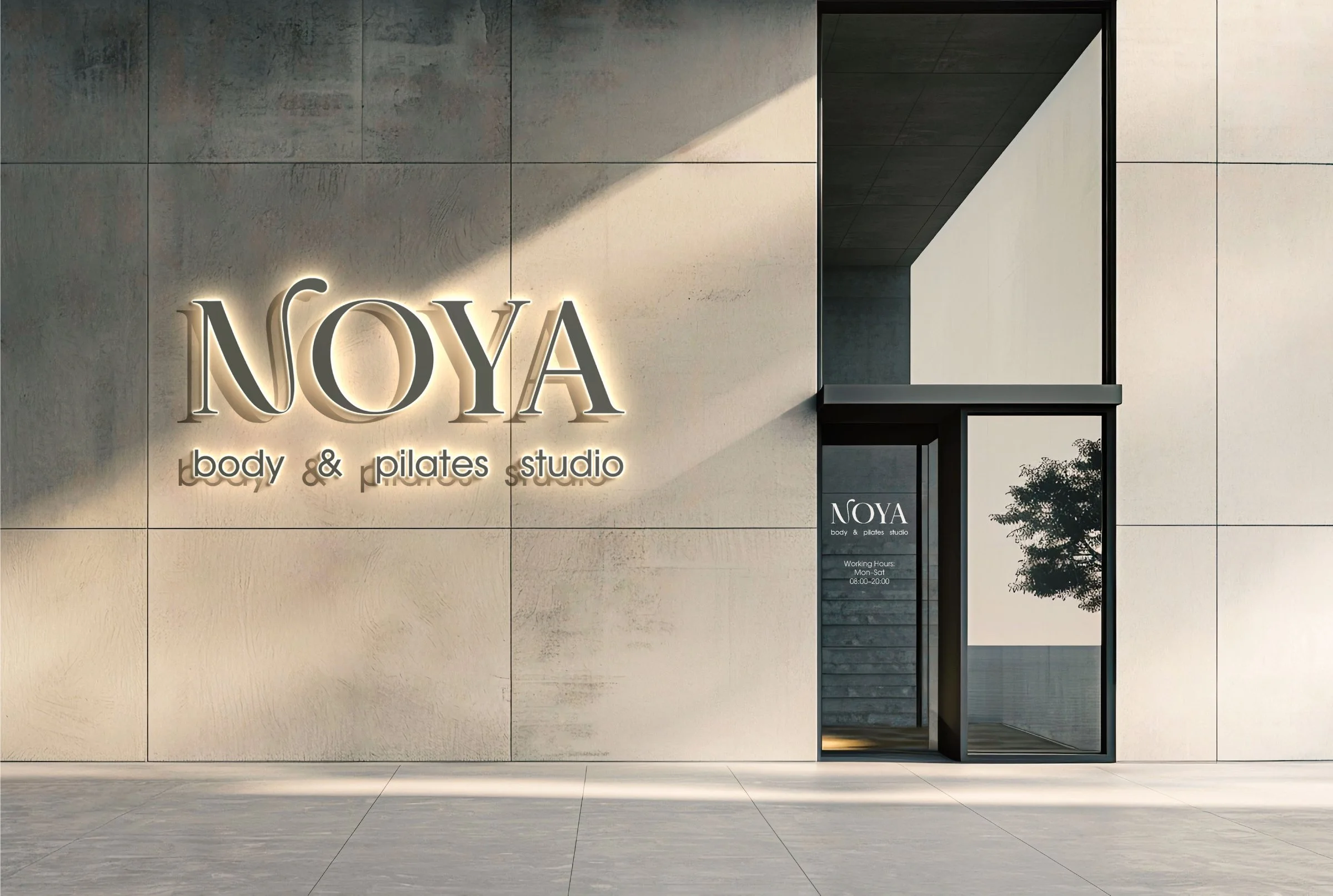 NOYA: Facade sign