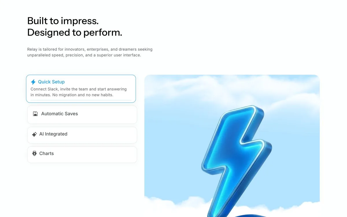 Relay: Feature tabs that switch on their own