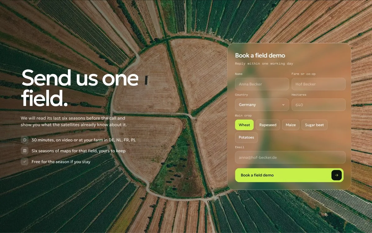 Swath: Send us one field