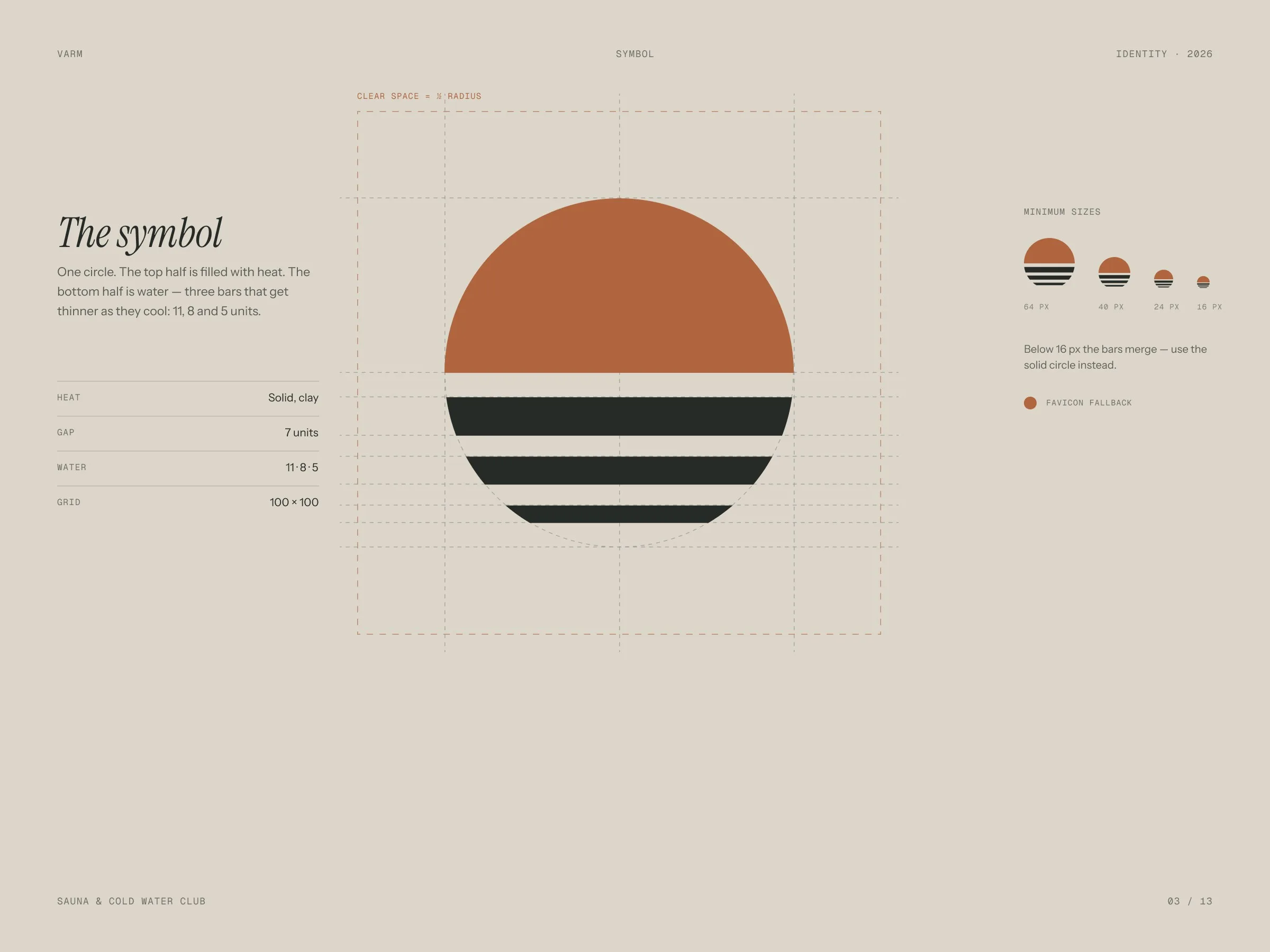 VARM: Symbol: the sun and the lake