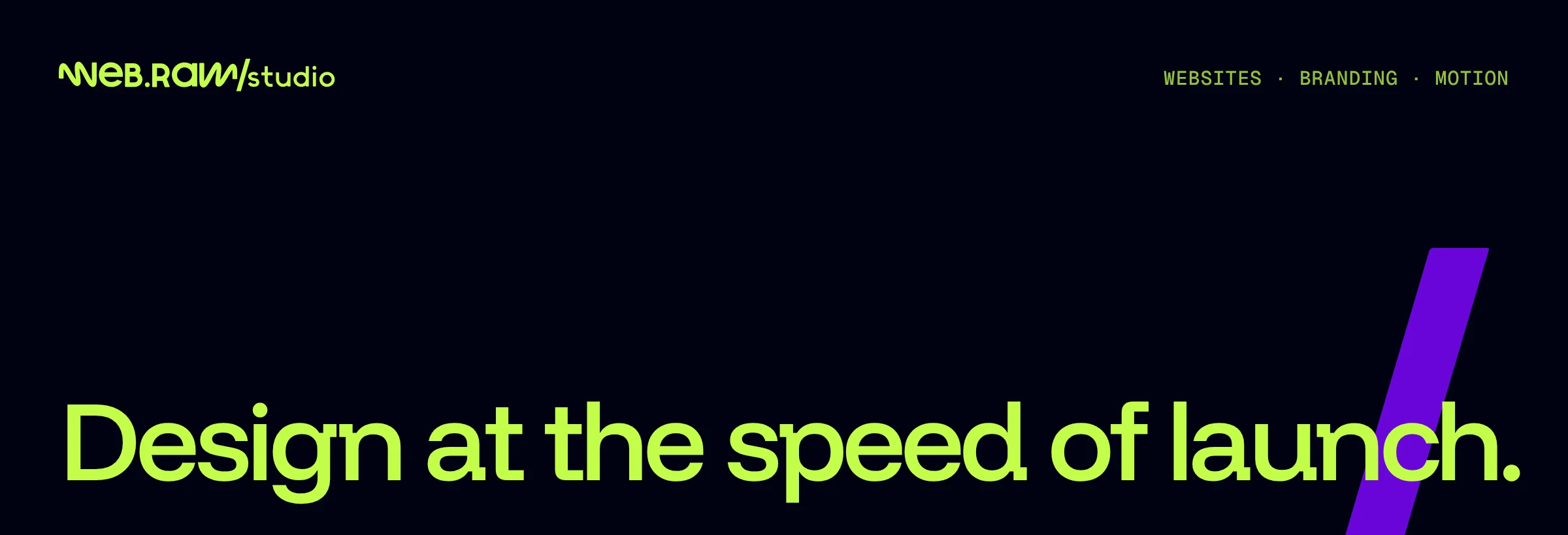 web.raw/studio — billboard