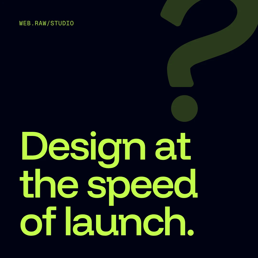 web.raw/studio — social post